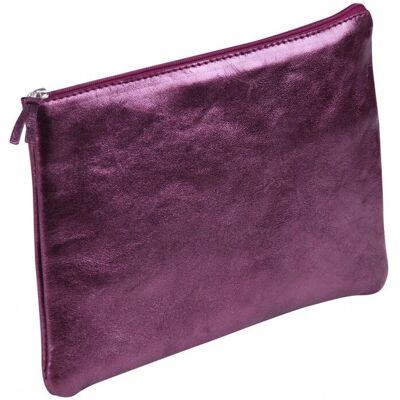Trousse en cuir perle Clairefontaine Modèle 8702C - Trousse - Publicité Trousse en cuir perle Clairefontaine Modèle 8702C - Trousse - Publicité