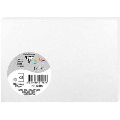 Cartes Clairefontaine 11385C Perle Bleue - Invitations & Correspondance Cartes Clairefontaine 11385C Perle Bleue - Invitations & Correspondance
