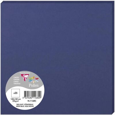 Clairefontaine 160x160mm 210g/m2 Kártyák - Éjfélkék, Zöld rügy, Korallpiros Clairefontaine 160x160mm 210g/m2 Kártyák - Éjfélkék, Zöld rügy, Korallpiros
