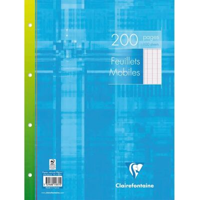 Clairefontaine 24x32 cm Ark - 200 blad - Perforerade - Vita - För pärmar - Schreibpapier Clairefontaine 24x32 cm Ark - 200 blad - Perforerade - Vita - För pärmar - Schreibpapier