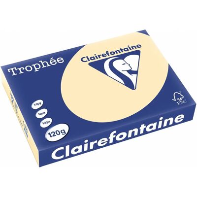 Clairefontaine Trophée Pastel - Papier Chamois A4 - 250 Arkuszy Clairefontaine Trophée Pastel - Papier Chamois A4 - 250 Arkuszy