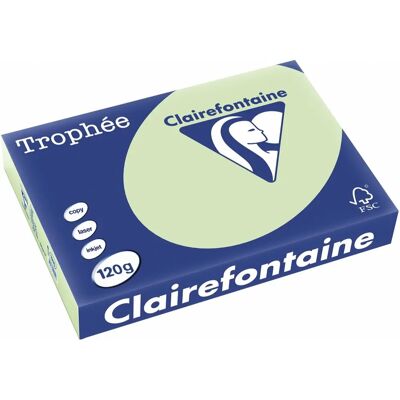 Clairefontaine Trophée Pastell - Grünes A4-Papier - 250 Blätter Clairefontaine Trophée Pastell - Grünes A4-Papier - 250 Blätter