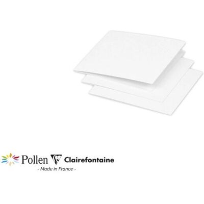 Carte de vœux blanche iridescente Clairefontaine 12985C - Carte standard Carte de vœux blanche iridescente Clairefontaine 12985C - Carte standard