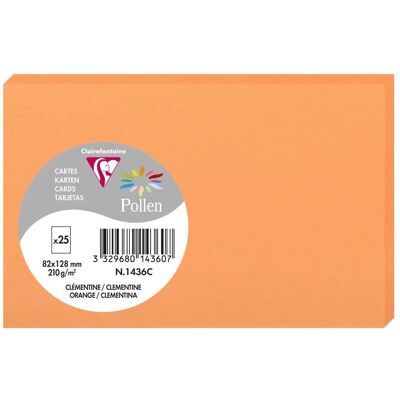 Clairefontaine Pollen Karten - Verschiedene Farben - 25 Stück Clairefontaine Pollen Karten - Verschiedene Farben - 25 Stück