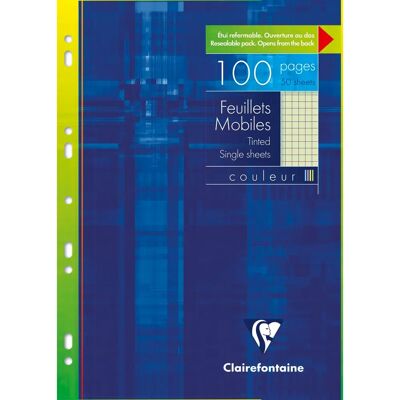 Clairefontaine A4 Jegyzetlapok - Csomag 10 Rózsaszín, Dagee Rózsaszín, Bordeaux, Zöld, Kék Clairefontaine A4 Jegyzetlapok - Csomag 10 Rózsaszín, Dagee Rózsaszín, Bordeaux, Zöld, Kék