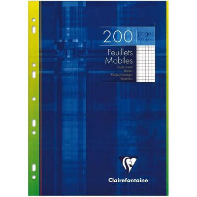 Clairefontaine 1752C Arkskydd - A4, 100 blad, Vit Clairefontaine 1752C Arkskydd - A4, 100 blad, Vit