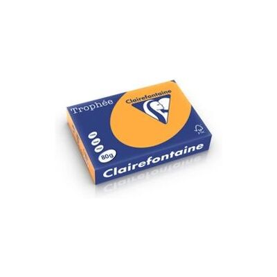 Papier à imprimer A4 Orange Clairefontaine 1878C - Papier d'impression - Publicité Papier à imprimer A4 Orange Clairefontaine 1878C - Papier d'impression - Publicité