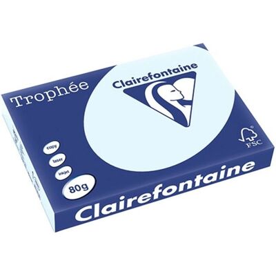 Papier Copie Clairefontaine Trophée Bleu A3 - 80g - 500 Feuilles - Publicité Papier Copie Clairefontaine Trophée Bleu A3 - 80g - 500 Feuilles - Publicité
