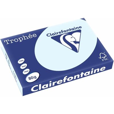 Clairefontaine Trophée Hellblau A3 Kopierpapier - 80g - 500 Blatt Clairefontaine Trophée Hellblau A3 Kopierpapier - 80g - 500 Blatt