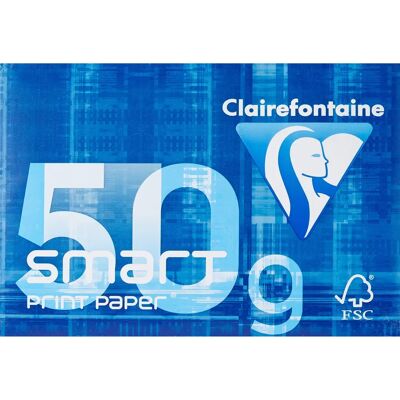 Q-Connect KF51015 Papier Banque Blanc A4 - 50gsm, Pack de 500 - Publicité Q-Connect KF51015 Papier Banque Blanc A4 - 50gsm, Pack de 500 - Publicité