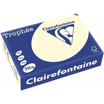 Clairefontaine Trophée Pastel - Elfenbein A4 210 g/m², 250 Blatt Clairefontaine Trophée Pastel - Elfenbein A4 210 g/m², 250 Blatt