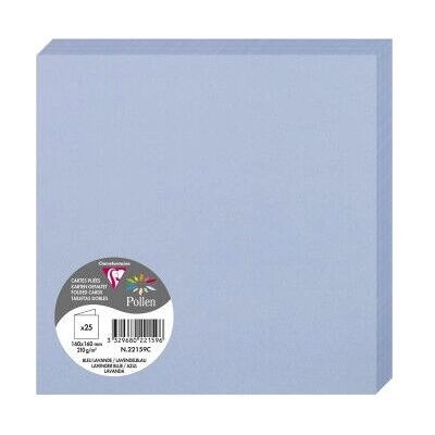 Clairefontaine 22159C Lavender Blue Greeting Card - Greeting Card Clairefontaine 22159C Lavender Blue Greeting Card - Greeting Card