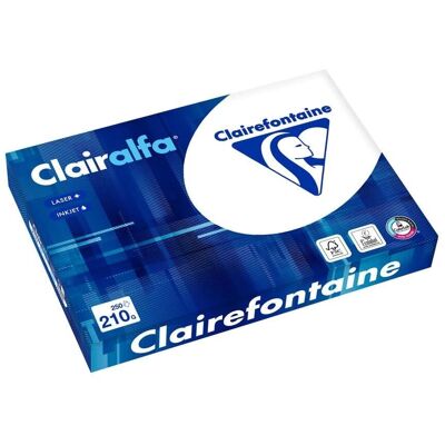 Clairefontaine Kopierpapier Clairalfa DIN A3 210 g/qm, 250 Blatt Clairefontaine Kopierpapier Clairalfa DIN A3 210 g/qm, 250 Blatt