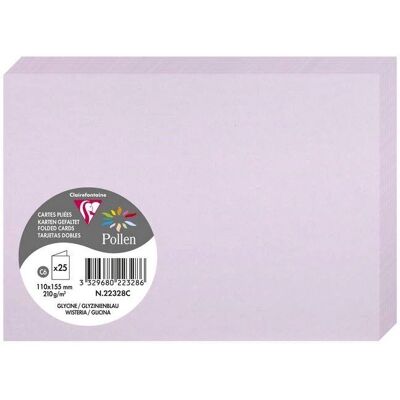 Foldade kort Pollen Glycine 3-pack - Gratulationskort Foldade kort Pollen Glycine 3-pack - Gratulationskort