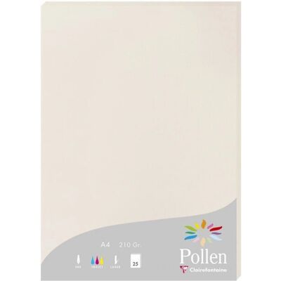 Clairefontaine Pollen Coloured Paper - 25 Blatt - A4 - Druckpapier Clairefontaine Pollen Coloured Paper - 25 Blatt - A4 - Druckpapier