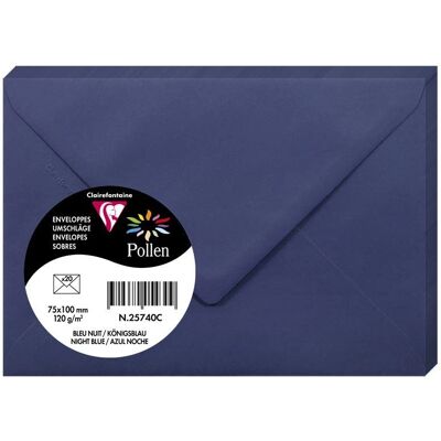 Clairefontaine Pollen 75x100mm Türkiz Boríték - Csomag 20 - 4 db Clairefontaine Pollen 75x100mm Türkiz Boríték - Csomag 20 - 4 db