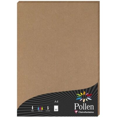 Clairefontaine Zeichenpapier - 50 Blatt - A4 - Natur Clairefontaine Zeichenpapier - 50 Blatt - A4 - Natur