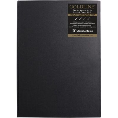 Bloc de dibujo Clairefontaine 34241C - Papel blanco de alta calidad 140g - Carpeta dura - Orientación vertical - Bloc de dibujo Bloc de dibujo Clairefontaine 34241C - Papel blanco de alta calidad 140g - Carpeta dura - Orientación vertical - Bloc de dibujo