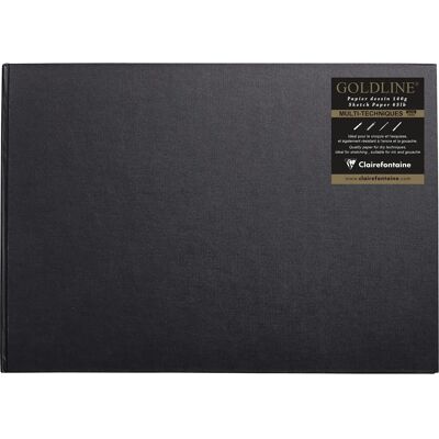 Clairefontaine Modelo 34242C - Cuaderno negro - 64 hojas - A3 - Horizontal Clairefontaine Modelo 34242C - Cuaderno negro - 64 hojas - A3 - Horizontal