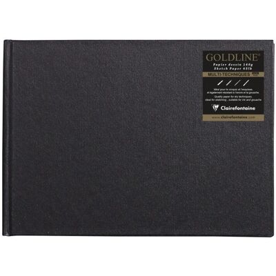 Carnet Clairefontaine 34246C - Papier blanc haut de gamme 140g - Orientation paysage - Publicité Carnet Clairefontaine 34246C - Papier blanc haut de gamme 140g - Orientation paysage - Publicité