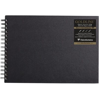 Cahier spirale Goldline A4 - Paysage - Papier 140g - Publicité Cahier spirale Goldline A4 - Paysage - Papier 140g - Publicité