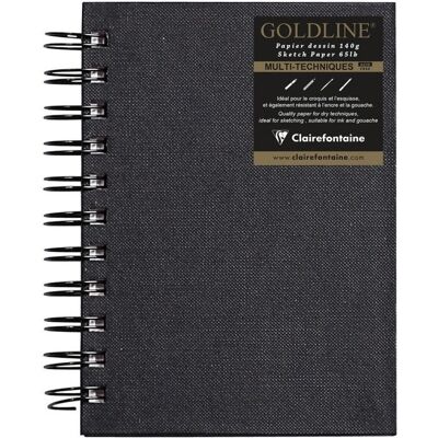 Carnet de croquis Clairefontaine 34258C - Papier haut de gamme 140g, Reliure spirale, A6, Blanc - Publicité Carnet de croquis Clairefontaine 34258C - Papier haut de gamme 140g, Reliure spirale, A6, Blanc - Publicité
