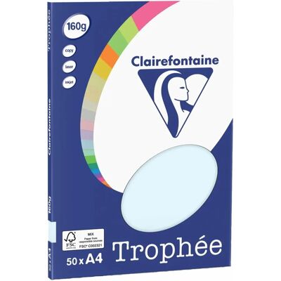 Papier de couleur A4 Clairefontaine - 160g/50 feuilles Papier de couleur A4 Clairefontaine - 160g/50 feuilles
