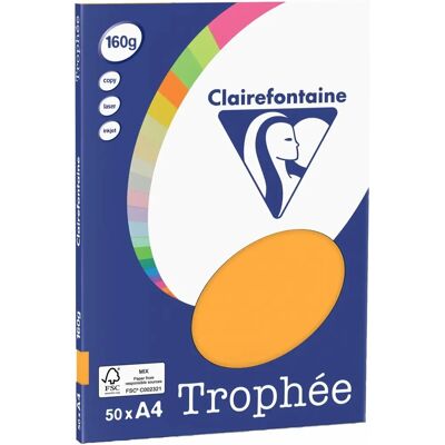 Clairefontaine 4158C Papier pour imprimante Trophée - 160g DIN A4 - Publicité Clairefontaine 4158C Papier pour imprimante Trophée - 160g DIN A4 - Publicité