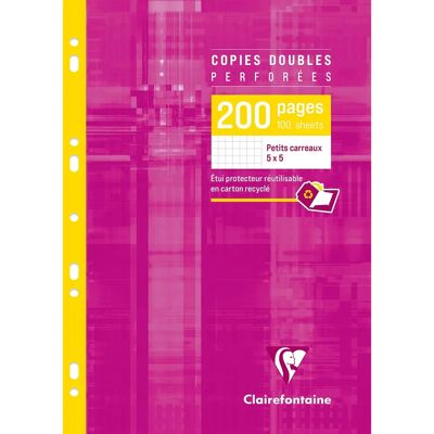 Clairefontaine Weiß Doppelperforiertes Kopierpapier - 200 Seiten - DIN A4 - Profi Clairefontaine Weiß Doppelperforiertes Kopierpapier - 200 Seiten - DIN A4 - Profi