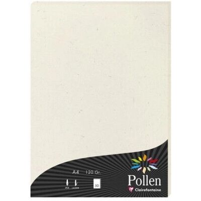 Clairefontaine Konstpapper - 50 blad återvunnet A4 120g/m² - Natura Clairefontaine Konstpapper - 50 blad återvunnet A4 120g/m² - Natura