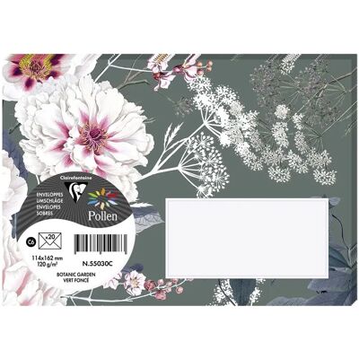 Sobres Clairefontaine 55030C Verde Oscuro - Pack de 20 114x162mm - C6 - Papel Premium Sobres Clairefontaine 55030C Verde Oscuro - Pack de 20 114x162mm - C6 - Papel Premium