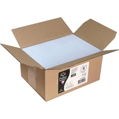 Clairefontaine Umschläge 110x220mm - 200 Selbstklebend, Blau, Türkis, Himbeere, Transparent, Kirsche, Weiß - Umschläge Clairefontaine Umschläge 110x220mm - 200 Selbstklebend, Blau, Türkis, Himbeere, Transparent, Kirsche, Weiß - Umschläge
