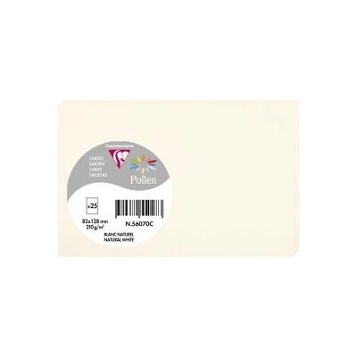 Clairefontaine - Blanc Naturel Pollen 82x128 - Greeting Card Clairefontaine - Blanc Naturel Pollen 82x128 - Greeting Card