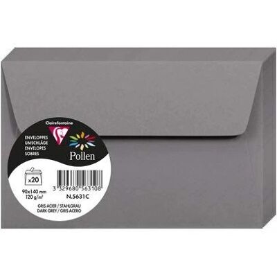 Clairefontaine Blå Lavendel Pollen Kuvert 90x140mm 120g/m2 - Kuvert - Fransk Clairefontaine Blå Lavendel Pollen Kuvert 90x140mm 120g/m2 - Kuvert - Fransk