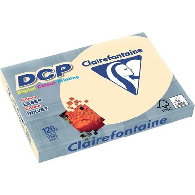 Clairefontaine DCP Presentatiepapier - Ivoor - 120 g - A4 - Pak van 250 Clairefontaine DCP Presentatiepapier - Ivoor - 120 g - A4 - Pak van 250