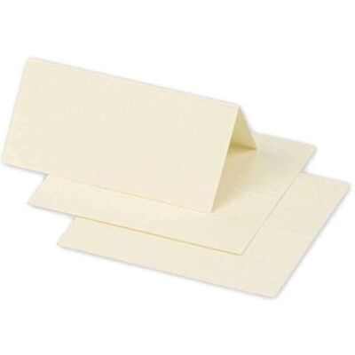 Clairefontaine Elfenbein Pollen Tischaufsteller - 25 Stück, 85x80mm, 210g/m² - Packung Clairefontaine Elfenbein Pollen Tischaufsteller - 25 Stück, 85x80mm, 210g/m² - Packung