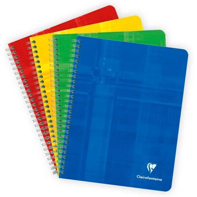 Clairefontaine Heft A5 - Spiral 120 Seiten Klein kariert - Blau Clairefontaine Heft A5 - Spiral 120 Seiten Klein kariert - Blau