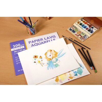 Clairefontaine Kunstpapier - 24 Bogen, 300g, 50x65cm Clairefontaine Kunstpapier - 24 Bogen, 300g, 50x65cm