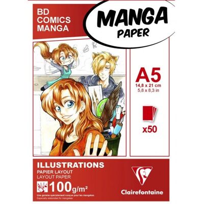 Clairefontaine 94041C art paper - Manga Paper - A5 - 50 sheets Clairefontaine 94041C art paper - Manga Paper - A5 - 50 sheets