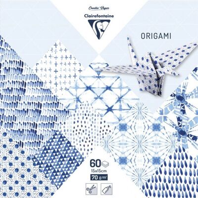 Papier Origami Clairefontaine 95349C - Floral Shibori - 60 Feuilles Papier Origami Clairefontaine 95349C - Floral Shibori - 60 Feuilles