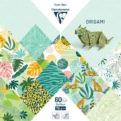Clairefontaine 95353C Origami Paper - Square 15x15cm - Pack of 60 Clairefontaine 95353C Origami Paper - Square 15x15cm - Pack of 60
