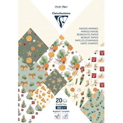 Clairefontaine Weihnachtszeit Kreativblock - Kreativblock Clairefontaine Weihnachtszeit Kreativblock - Kreativblock