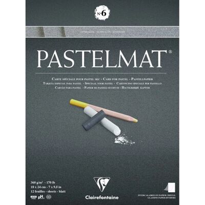 Clairefontaine Pastelmat N°6 Pastellpapír - 12 Lap Clairefontaine Pastelmat N°6 Pastellpapír - 12 Lap