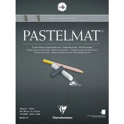 Clairefontaine Pastelmat Blokk - Antracit - Művészeti Papír Clairefontaine Pastelmat Blokk - Antracit - Művészeti Papír