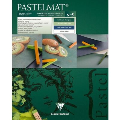 Clairefontaine Pastelmat N°5 Művészeti Papír - 24x30cm, 12 Lap Clairefontaine Pastelmat N°5 Művészeti Papír - 24x30cm, 12 Lap