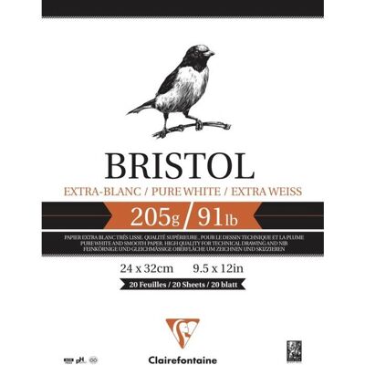 Carta artistica Clairefontaine 96170C - Bianco - 20 fogli Carta artistica Clairefontaine 96170C - Bianco - 20 fogli