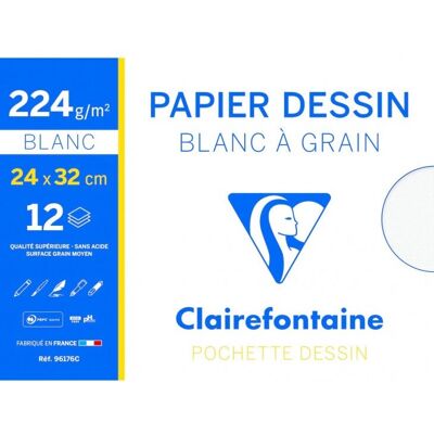 Papier d'Art Clairefontaine 3329680961768 - 224g 24x32cm - Publicité Papier d'Art Clairefontaine 3329680961768 - 224g 24x32cm - Publicité