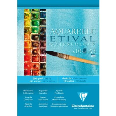 Clairefontaine Art Paper - 10 Sheets - White - Art Paper Clairefontaine Art Paper - 10 Sheets - White - Art Paper