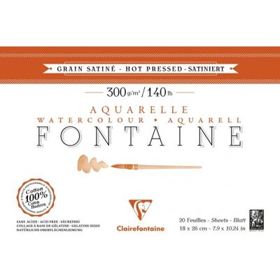 Clairefontaine 96343C Konstnärspapper - 20 Ark Clairefontaine 96343C Konstnärspapper - 20 Ark