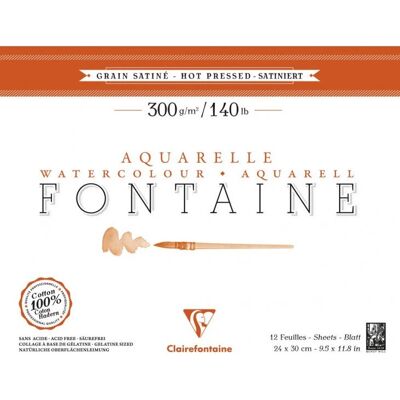 Clairefontaine Konstnärspapper - 20 Ark - Satinklar - 300g - Vit - För konstnärer Clairefontaine Konstnärspapper - 20 Ark - Satinklar - 300g - Vit - För konstnärer